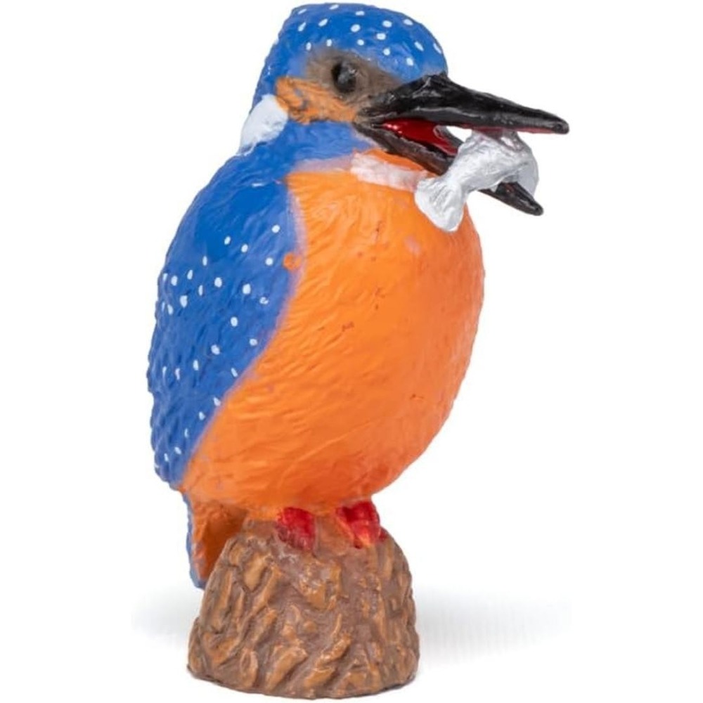 Common Kingfisher Figurine - Hand Painted Wild Bird Toy Action Figure - New Papo